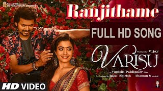 Ranjithame - Varisu Lyric Song Hindi Thalapathy Vijay Rashmika Vamshi Paidipally Mr Babo R