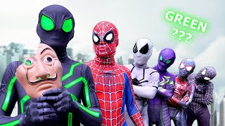 GREEN SPIDER-MAN ??? || Pro 6 SuperHeroes Story ( by FLife TV )