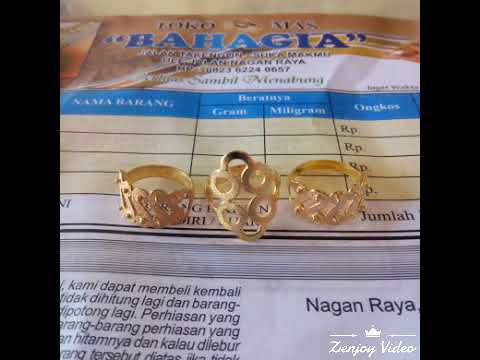 VIDEO : model cincin emas terbaru - cincin emas. ...