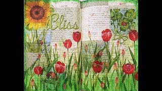 Art Journal Page - Paper Napkins