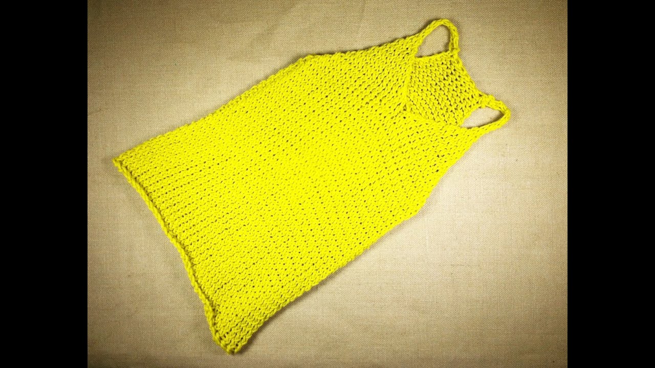 How to Loom Knit a Tank Top (DIY Tutorial) - YouTube