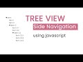 Tree View for Side Navigation using Javascript | csPoint web designing tutorials