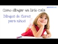 Cómo dibujar un lirio cala