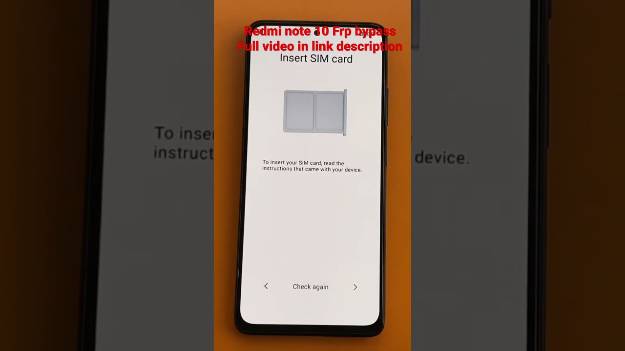 Redmi note 10 Frp bypass | full video link in Redmi note 10 Frp bypass | full video link in