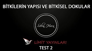 71 Limit Yayınları - Bitkilerin Yapısı Ve Bitkisel Dokular - Test