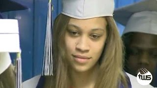 Soldier Surprises Little Sister at High School Graduation