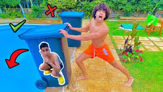تحدي لا ترمي الصندوق الخاطىء بالماء ! !!DONT Push the Wrong MYSTERY BOX into the Water