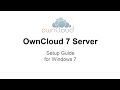 OwnCloud 7 Server Setup Windows 7