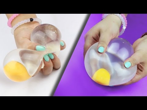 SQUISHY WATER EGG Stress Ball ♥ DIY Ini resepnya dari temenku,dia juga punya channel youtube namanya kharissa indri.