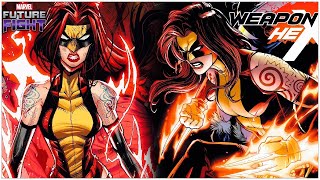 Who Is Weapon Hex? In Warp World X-23 And Scarlet Witch Were Merged Together Into Weapon Hex