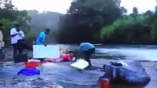 Keerthi Suresh Slip In Fell Down Water Falls