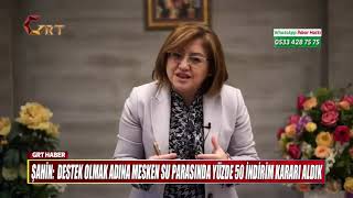 Şahi̇n Destek Olmak Adina Mesken Su Parasinda Yüzde 50 İndi̇ri̇m Karari Aldik