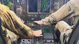 C-130J Takeoff Pilot Pit View
