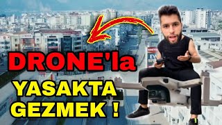 Antalyada Çilgin Drone Çeki̇mi̇ Sokaklar Boş Kaldi