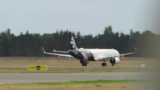 Air New Zealand Airbus A321-271Nx, Zk-Nnc Takeoff Christchurch Airport Nzch