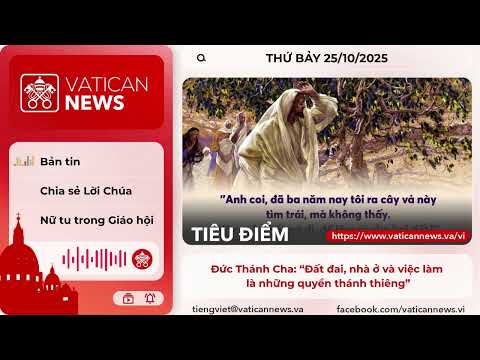 Radio thứ Bảy 25/10/2025 - Vatican News Tiếng Việt