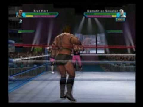 Showdown Legends of Wrestling Hart Foundation vs. Demolition