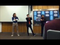 Jenna Ushkowitz, Kevin McHale, and Ian Brennan at UNI