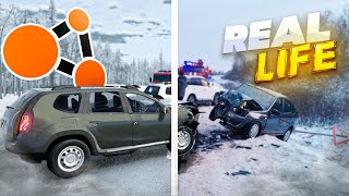 Аварии на реальных событиях в BeamNG.Drive #45