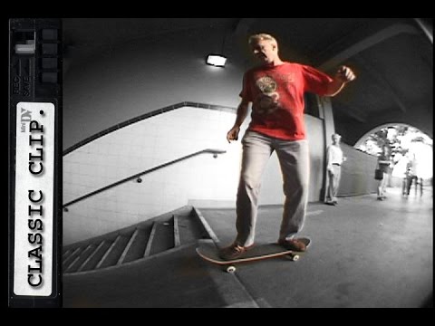 Old Man Falls Off Skateboard Down Stairs Classic Slam