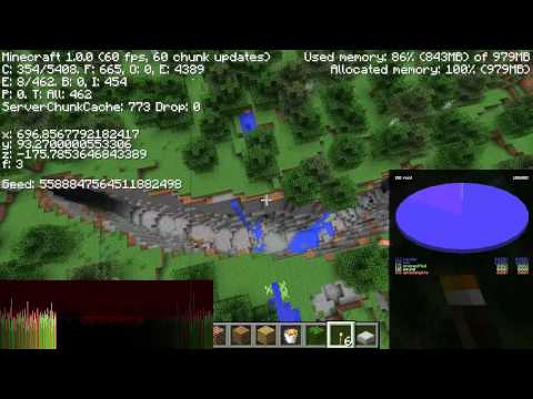 Minecraft Map Seed - Village, Wolf Packs, Caves and Ravines!