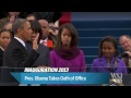 Video Barack Obama Takes Oath of Office - Barack Obama's Second Inauguration