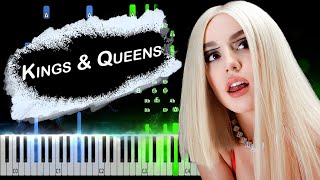 Ava Max - Kings & Queens Piano Tutorial
