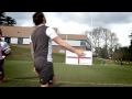 Jack Nowell box kick nails cross bar challenge