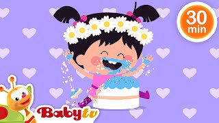 Doğum günün kutlu olsun 🥳 🎉 + Daha Fazla Çocuk Şarkısı ve Çocuk Tekerlemeleri | @BabyTVTR