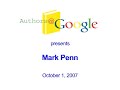 Authors@Google: Mark Penn