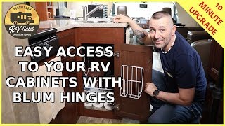 RV Cabinet Door Modification Upgrade Using Blum 170 Degree Hinges – How to Replace and Install Tips