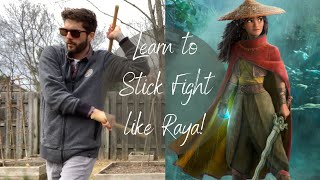 Raya And The Last Dragon - How To Stick Fight Like Raya - Kali Hanmudo Escrima Peketi Tirsia
