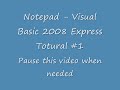 Notepad Visual Basic 2008 Totural
