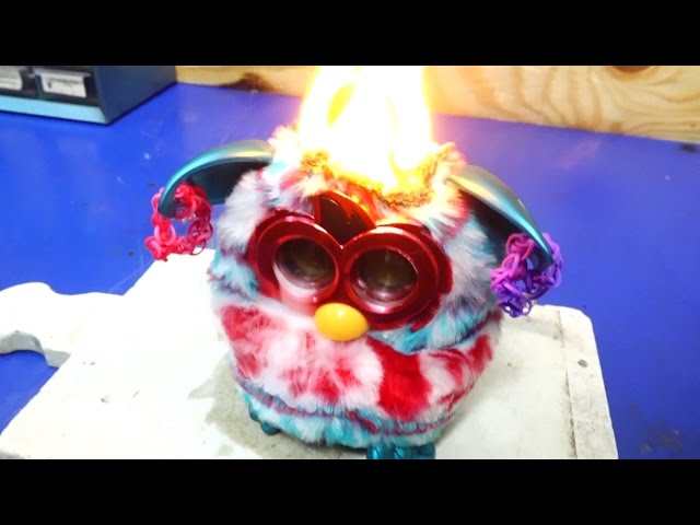 Red Hot Nickel Ball vs. Furby - Video