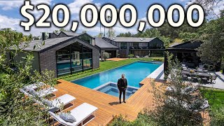 Touring A 20,000,000 Hidden Hills Modern Mega Mansion With An Incredible Guest House