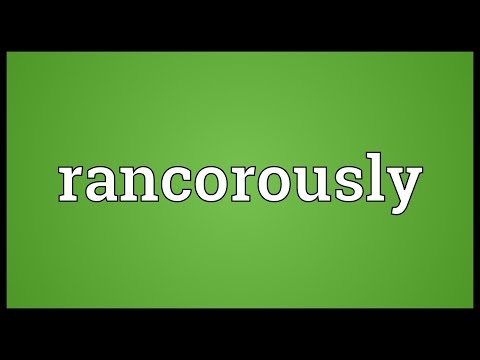 Header of rancorously