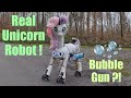 Real unicorn robot with a BUBBLE GUN ! Sweetie Bot 2560 V3.2