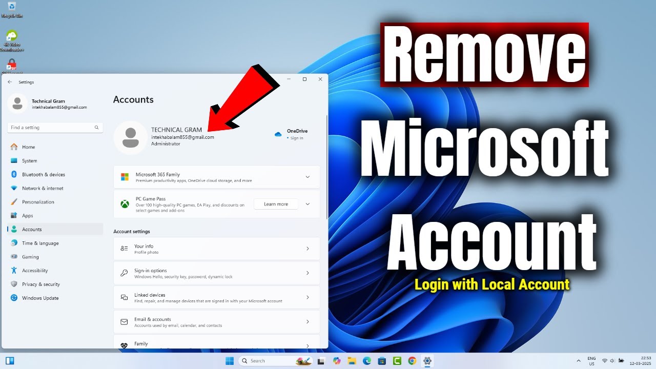How to Remove Microsoft Account in Windows 11 | Login How to Remove Microsoft Account in Windows 11 | Login