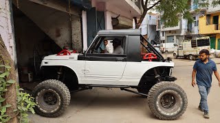 Gypsy Converted To Monster Truck | Modified Maruti Gypsy | Gypsy With Scorpio Suspension | Gypsy