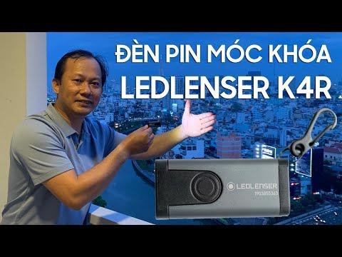 Khui hộp đèn pin móc khoá Ledlenser K4R nhỏ xinh hiện đại giá chỉ 450.000đ