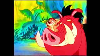 Vhs Disney Intro - Cenando Con Timón Y Pumba 1996 Vhs, Audio No Original