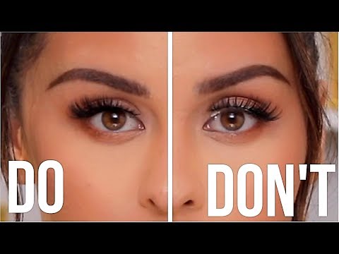 FALSE EYELASHES DO'S AND DONT'S - YouTube