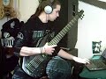 Cannibal Corpse Frantic Disembowelment on bass guitar