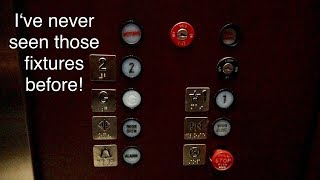 RARE Fixtures! Dover Hydraulic Elevator at Associates Of Fmr. Students, TAMU in College Station, TX.