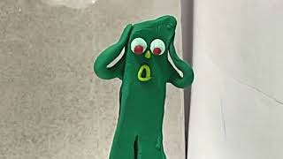 Gumby Drives A Train And Wrecks It