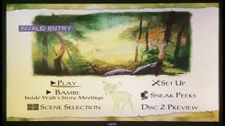 Bambi Special Edition 2005 Dvd Menu Disc 1 Dvdtv Vizio