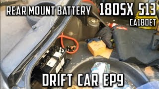 EP9 180sx S13 | Rear Battery Relocate, Fender & Bumper Removal | Drift Car Build | CA18DET