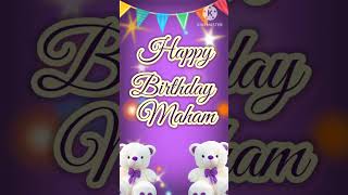 Happy Birthdaymaham A Special Birthday Wishing Videowith Name Purple Theme