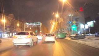 Видео Авто прогулки по Новосибирску за рулем - 29. ул. Большевистская-Красный проспект-Площадь Калинина от Новосибирский Фотоблог, Большевистская улица, Новосибирск, Россия