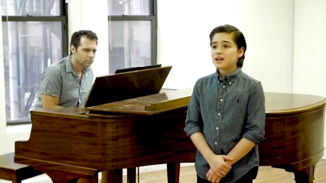 13 y/o Broadway star Joshua Colley sings 'If the World Only Knew" by Scott Evan Davis